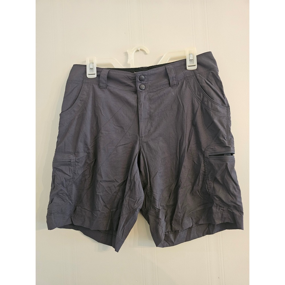 LL Bean Womens Vista Camp Cargo Shorts Gray Size 8 Regular 280427